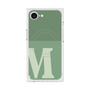 プレミアムスクエアケース with MagSafe［ オリジナル - initial two tone - M green ］