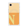 プレミアムスクエアケース with MagSafe［ オリジナル - initial two tone - N orange ］