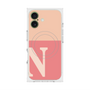 プレミアムスクエアケース with MagSafe［ オリジナル - initial two tone - N pink ］