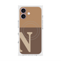 プレミアムスクエアケース with MagSafe［ オリジナル - initial two tone - N brown ］