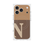 プレミアムスクエアケース with MagSafe［ オリジナル - initial two tone - N brown ］