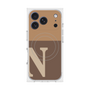 プレミアムスクエアケース with MagSafe［ オリジナル - initial two tone - N brown ］