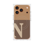プレミアムスクエアケース with MagSafe［ オリジナル - initial two tone - N brown ］