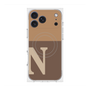 プレミアムスクエアケース with MagSafe［ オリジナル - initial two tone - N brown ］