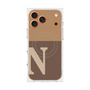 プレミアムスクエアケース with MagSafe［ オリジナル - initial two tone - N brown ］