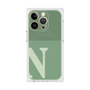 プレミアムスクエアケース with MagSafe［ オリジナル - initial two tone - N green ］