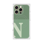 プレミアムスクエアケース with MagSafe［ オリジナル - initial two tone - N green ］