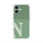 プレミアムスクエアケース with MagSafe［ オリジナル - initial two tone - N green ］
