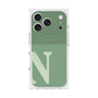 プレミアムスクエアケース with MagSafe［ オリジナル - initial two tone - N green ］