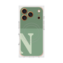 プレミアムスクエアケース with MagSafe［ オリジナル - initial two tone - N green ］