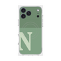 プレミアムスクエアケース with MagSafe［ オリジナル - initial two tone - N green ］
