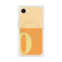 プレミアムスクエアケース with MagSafe［ オリジナル - initial two tone - O orange ］