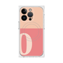 プレミアムスクエアケース with MagSafe［ オリジナル - initial two tone - O pink ］