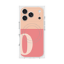 プレミアムスクエアケース with MagSafe［ オリジナル - initial two tone - O pink ］