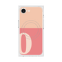プレミアムスクエアケース with MagSafe［ オリジナル - initial two tone - O pink ］