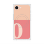 プレミアムスクエアケース with MagSafe［ オリジナル - initial two tone - O pink ］