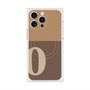 プレミアムスクエアケース with MagSafe［ オリジナル - initial two tone - O brown ］