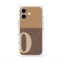 プレミアムスクエアケース with MagSafe［ オリジナル - initial two tone - O brown ］