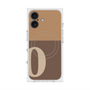 プレミアムスクエアケース with MagSafe［ オリジナル - initial two tone - O brown ］