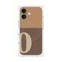 プレミアムスクエアケース with MagSafe［ オリジナル - initial two tone - O brown ］
