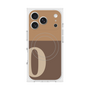 プレミアムスクエアケース with MagSafe［ オリジナル - initial two tone - O brown ］