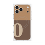 プレミアムスクエアケース with MagSafe［ オリジナル - initial two tone - O brown ］
