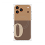 プレミアムスクエアケース with MagSafe［ オリジナル - initial two tone - O brown ］