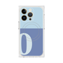プレミアムスクエアケース with MagSafe［ オリジナル - initial two tone - O blue ］