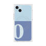 プレミアムスクエアケース with MagSafe［ オリジナル - initial two tone - O blue ］