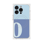 プレミアムスクエアケース with MagSafe［ オリジナル - initial two tone - O blue ］
