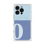 プレミアムスクエアケース with MagSafe［ オリジナル - initial two tone - O blue ］