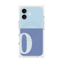 プレミアムスクエアケース with MagSafe［ オリジナル - initial two tone - O blue ］