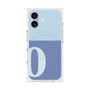 プレミアムスクエアケース with MagSafe［ オリジナル - initial two tone - O blue ］