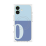 プレミアムスクエアケース with MagSafe［ オリジナル - initial two tone - O blue ］