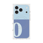 プレミアムスクエアケース with MagSafe［ オリジナル - initial two tone - O blue ］
