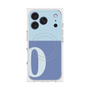 プレミアムスクエアケース with MagSafe［ オリジナル - initial two tone - O blue ］