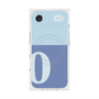 プレミアムスクエアケース with MagSafe［ オリジナル - initial two tone - O blue ］