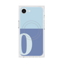プレミアムスクエアケース with MagSafe［ オリジナル - initial two tone - O blue ］