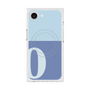 プレミアムスクエアケース with MagSafe［ オリジナル - initial two tone - O blue ］