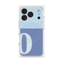 プレミアムスクエアケース with MagSafe［ オリジナル - initial two tone - O blue ］