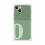 プレミアムスクエアケース with MagSafe［ オリジナル - initial two tone - O green ］