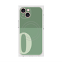 プレミアムスクエアケース with MagSafe［ オリジナル - initial two tone - O green ］
