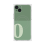 プレミアムスクエアケース with MagSafe［ オリジナル - initial two tone - O green ］