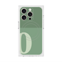 プレミアムスクエアケース with MagSafe［ オリジナル - initial two tone - O green ］