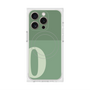 プレミアムスクエアケース with MagSafe［ オリジナル - initial two tone - O green ］