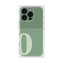 プレミアムスクエアケース with MagSafe［ オリジナル - initial two tone - O green ］