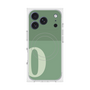 プレミアムスクエアケース with MagSafe［ オリジナル - initial two tone - O green ］