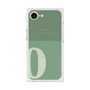 プレミアムスクエアケース with MagSafe［ オリジナル - initial two tone - O green ］