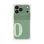 プレミアムスクエアケース with MagSafe［ オリジナル - initial two tone - O green ］