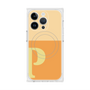プレミアムスクエアケース with MagSafe［ オリジナル - initial two tone - P orange ］